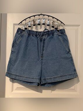 Vintage Rafaella Jeans High-Rise Drawstring Denim Shorts – Size 12